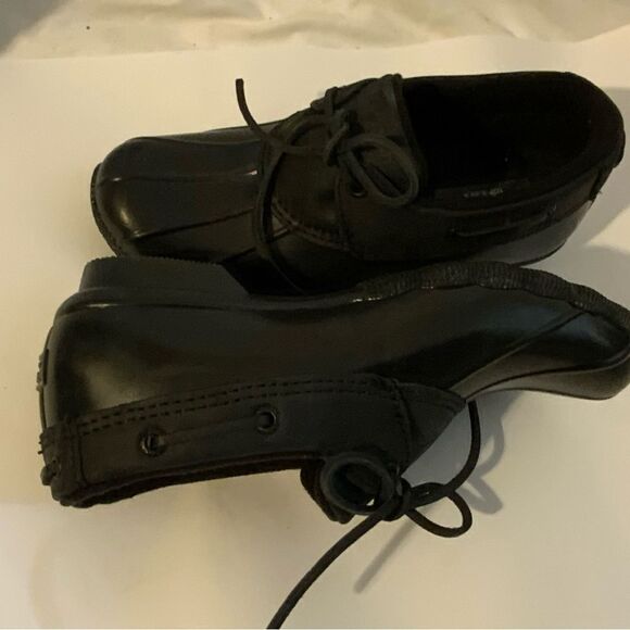 Sperry Women's Duck Boot Booties Saltwater 1-Eye Black STS85897 size 6 - Picture 6 of 11